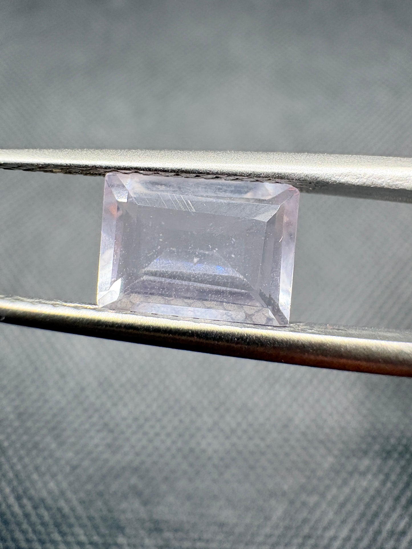 Natural Pink Gemstone – Rectangular Step Cut